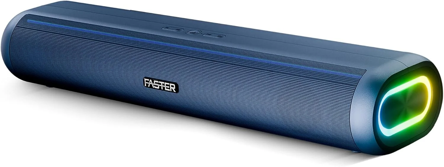 اسپیکر بلوتوثی قابل حمل Faster Nexon Z30 با توان 30 وات - اسپیکر بی سیم برای کامپیوتر، لپ تاپ، تلویزیون، تلفن هوشمند، تبلت - مینی سینمای خانگی با نورپردازی RGB - پشتیبانی از کارت USB/Aux/TF - اتصال آسان و سریع - صدای عمیق و قدرتمند (آبی) اسپیکر بلوتوثی قابل حمل Faster Nexon Z30 با توان 30 وات - اسپیکر بی سیم برای کامپیوتر، لپ تاپ، تلویزیون، تلفن هوشمند، تبلت - مینی سینمای خانگی با نورپردازی RGB - پشتیبانی از کارت USB/Aux/TF - اتصال آسان و سریع - صدای عمیق و قدرتمند (آبی)