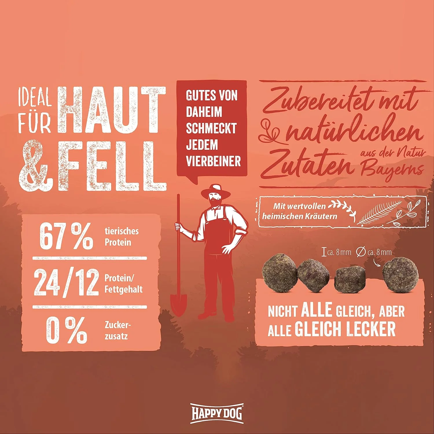 غذای خشک سگ نژاد کوچک هپی داگ مدل NaturCroq Mini Salmon and Rice - وزن 4 کیلوگرم