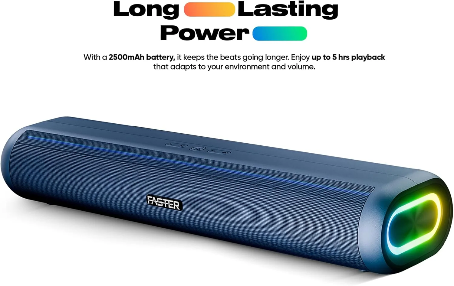 اسپیکر بلوتوثی قابل حمل Faster Nexon Z30 با توان 30 وات - اسپیکر بی سیم برای کامپیوتر، لپ تاپ، تلویزیون، تلفن هوشمند، تبلت - مینی سینمای خانگی با نورپردازی RGB - پشتیبانی از کارت USB/Aux/TF - اتصال آسان و سریع - صدای عمیق و قدرتمند (آبی) اسپیکر بلوتوثی قابل حمل Faster Nexon Z30 با توان 30 وات - اسپیکر بی سیم برای کامپیوتر، لپ تاپ، تلویزیون، تلفن هوشمند، تبلت - مینی سینمای خانگی با نورپردازی RGB - پشتیبانی از کارت USB/Aux/TF - اتصال آسان و سریع - صدای عمیق و قدرتمند (آبی)