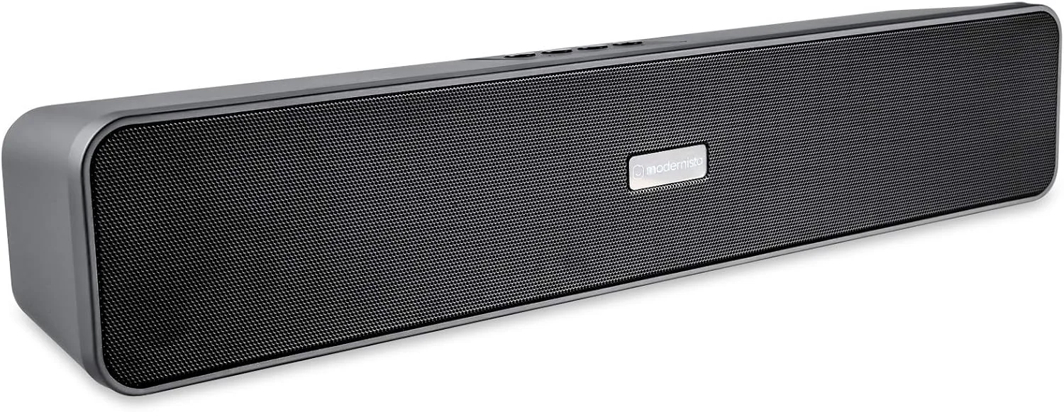 اسپیکر ساندبار بلوتوثی مدرنیستا Maestro Bar 20W با باتری 2400 میلی آمپر ساعت/BT v5.0/Aux/پورت USB (بازسازی شده) اسپیکر ساندبار بلوتوثی مدرنیستا Maestro Bar 20W با باتری 2400 میلی آمپر ساعت/BT v5.0/Aux/پورت USB (بازسازی شده)