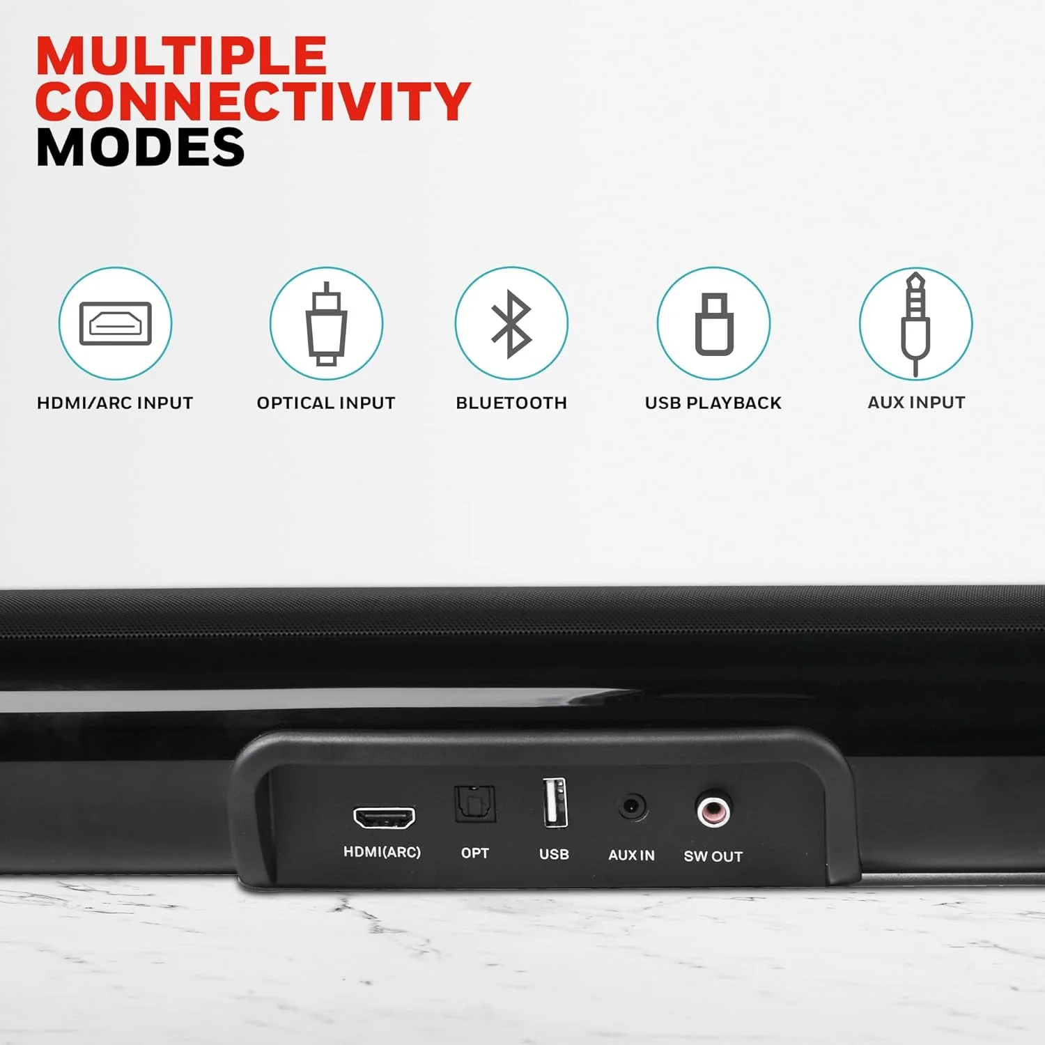 هانیول ترونو U2000 ساندبار 120 واتی جدید با ساب ووفر، سیستم صوتی خانگی 2.1 کاناله، دارای 4 درایور 51 میلیمتری، بلوتوث نسخه 5.0، همراه با ریموت کنترل، 3 حالت اکولایزر، BT، AUX، USB، اپتیکال و HDMI هانیول ترونو U2000 ساندبار 120 واتی جدید با ساب ووفر، سیستم صوتی خانگی 2.1 کاناله، دارای 4 درایور 51 میلیمتری، بلوتوث نسخه 5.0، همراه با ریموت کنترل، 3 حالت اکولایزر، BT، AUX، USB، اپتیکال و HDMI