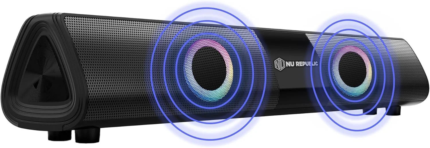 نوار صوتی بلوتوثی نو ریپابلیک پارتی باکس 20 با فناوری X-Bass، درایورهای دینامیک 52 میلیمتری، تا 16 ساعت پخش، چراغهای الایدی RGB چندگانه، خروجی 20 وات (مشکی، 2.0 کانال) نوار صوتی بلوتوثی نو ریپابلیک پارتی باکس 20 با فناوری X-Bass، درایورهای دینامیک 52 میلیمتری، تا 16 ساعت پخش، چراغهای الایدی RGB چندگانه، خروجی 20 وات (مشکی، 2.0 کانال)