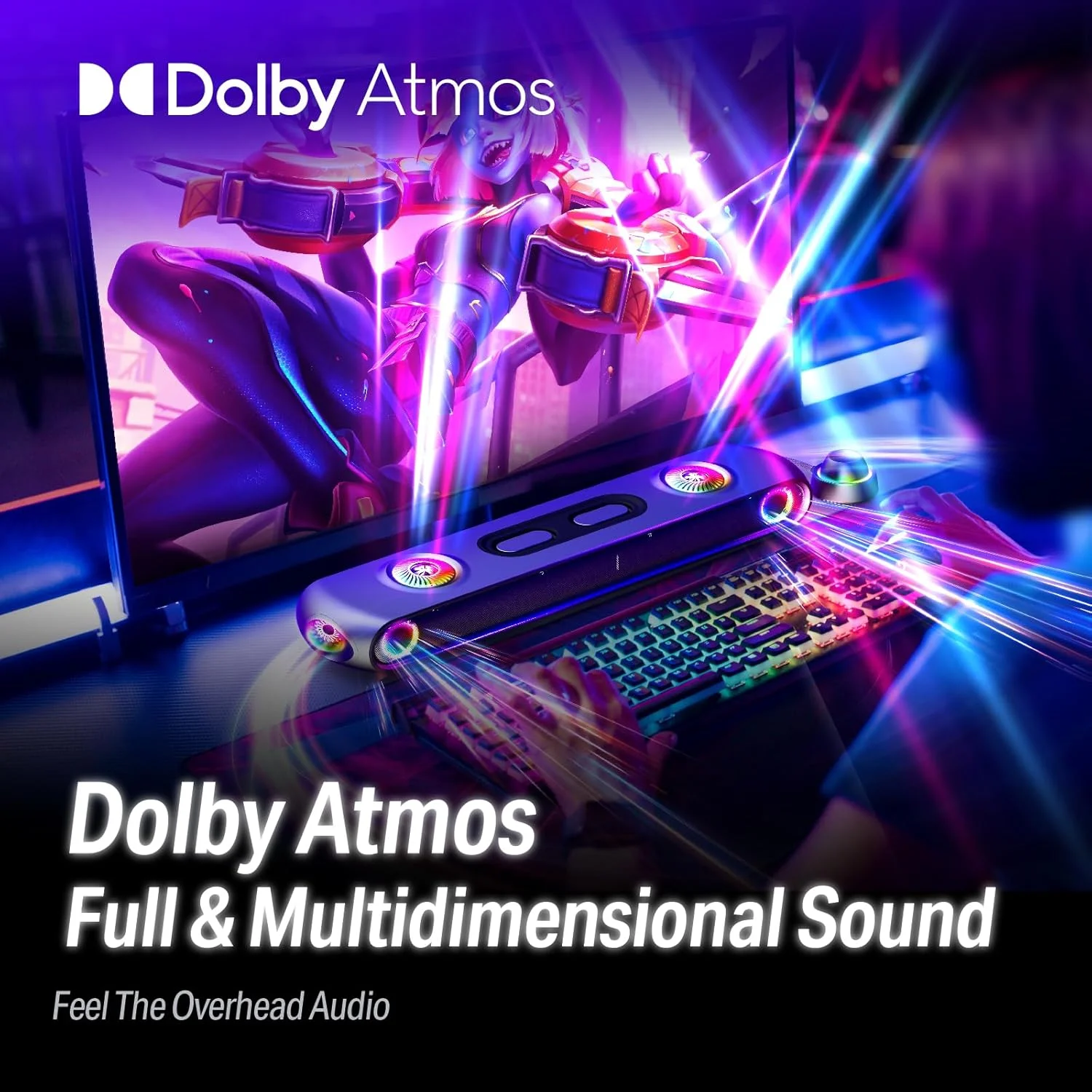 ساندبار گیمینگ OXS Thunder Pro با سیستم صدای فراگیر 5.1.2 Dolby Atmos، ووفر داخلی، اتصال چندگانه بلوتوث، 3 حالت گیمر حرفه ای، طراحی شیک، برای رایانه های شخصی و کنسول های بازی ساندبار گیمینگ OXS Thunder Pro با سیستم صدای فراگیر 5.1.2 Dolby Atmos، ووفر داخلی، اتصال چندگانه بلوتوث، 3 حالت گیمر حرفه ای، طراحی شیک، برای رایانه های شخصی و کنسول های بازی