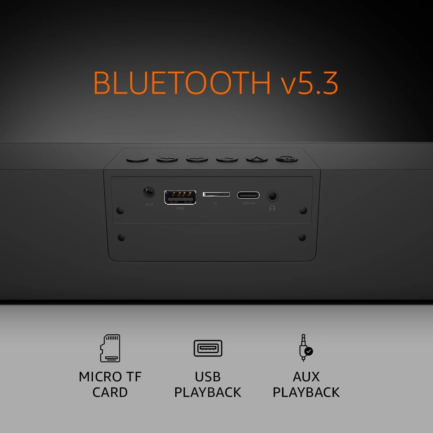 ساندبار بلوتوثی Basics ABSBX12RGB، 16 وات، چراغ های RGB، باتری 2000 میلی آمپر ساعتی، 10 ساعت پخش، مشکی (بازسازی شده) ساندبار بلوتوثی Basics ABSBX12RGB، 16 وات، چراغ های RGB، باتری 2000 میلی آمپر ساعتی، 10 ساعت پخش، مشکی (بازسازی شده)