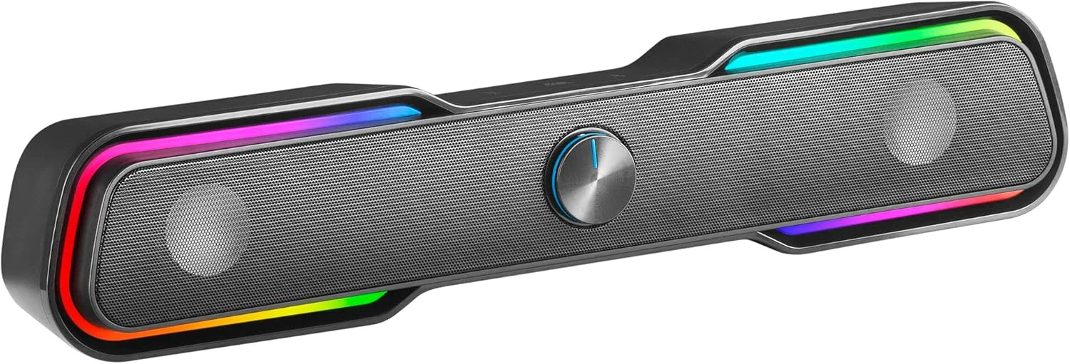 نوار صوتی گیمینگ مارس گیمینگ MSBX مشکی، RGB، بلوتوث 5.0 + جک 3.5، صدای DSP 10 وات