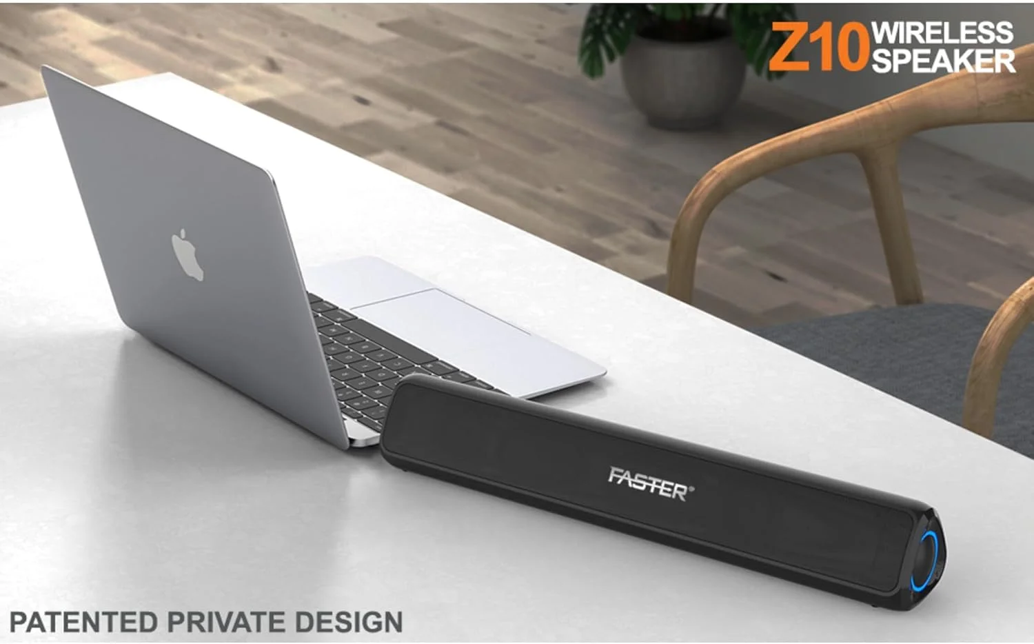 اسپیکر بلوتوثی Z10 فستر، خروجی 20 وات، سیستم سینمای خانگی قابل حمل با AUX/USB - باتری 3600 میلی آمپر ساعتی، 4-5 ساعت پخش - اسپیکر بلوتوثی قابل حمل با صدای عالی برای مهمانی، فیلم، بازی، کامپیوتر و تلویزیون