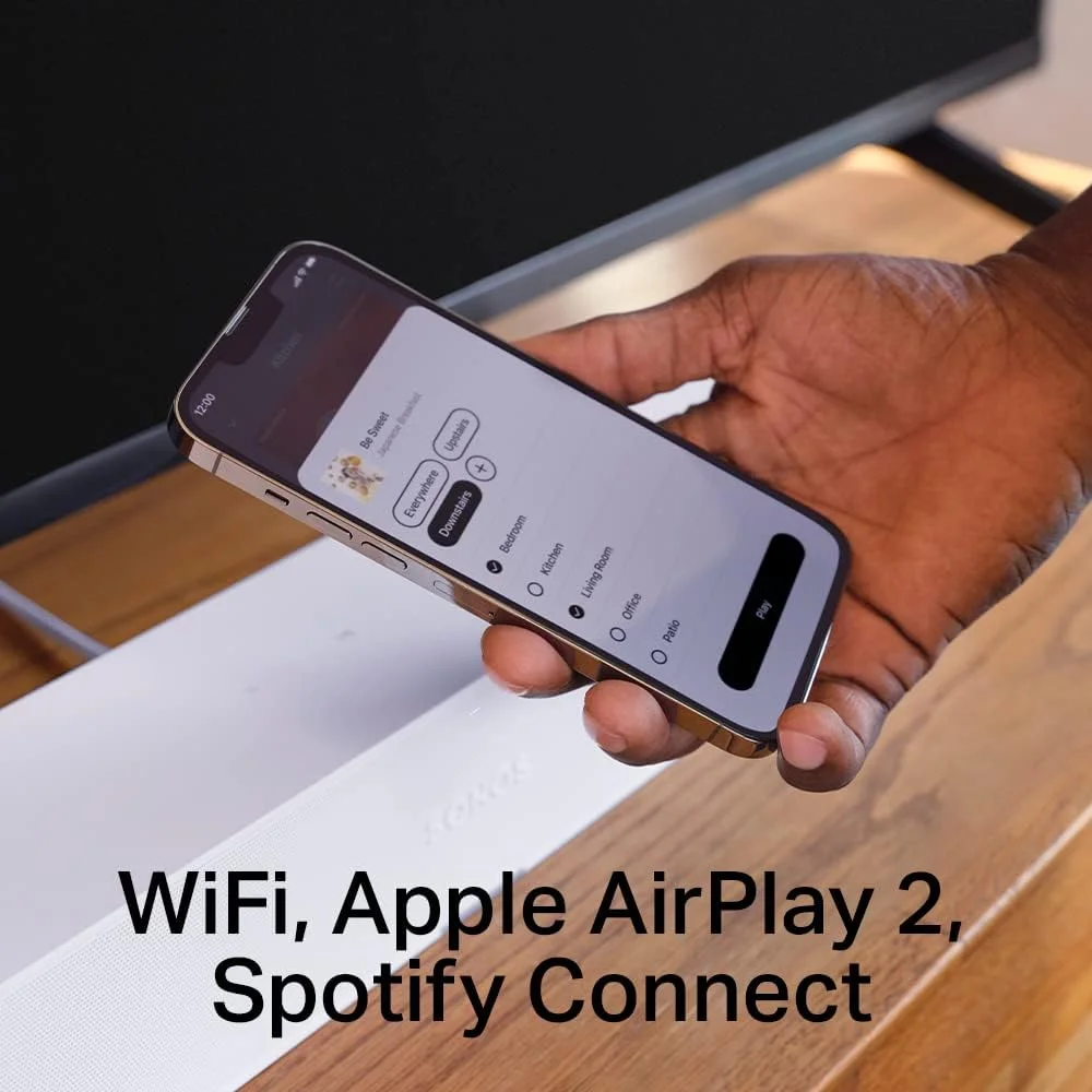 ساندبار Sonos Ray - ساندبار جمع و جور و شیک همه کاره با صدای عالی برای فیلم، بازی و پخش موسیقی از طریق وای فای، سازگار با برنامه Sonos و Apple AirPlay، رنگ مشکی ساندبار Sonos Ray - ساندبار جمع و جور و شیک همه کاره با صدای عالی برای فیلم، بازی و پخش موسیقی از طریق وای فای، سازگار با برنامه Sonos و Apple AirPlay، رنگ مشکی