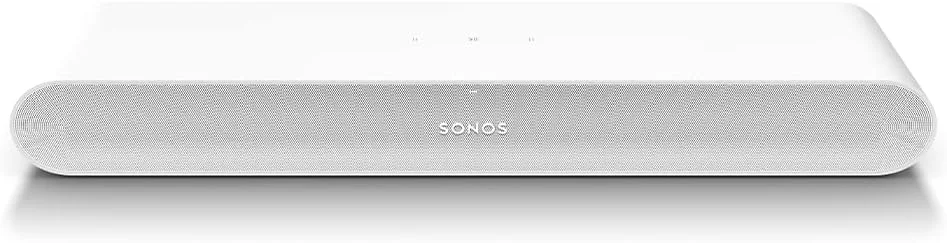 ساندبار Sonos Ray - همه کاره، جمع و جور و شیک با صدای عالی برای فیلم، بازی، پخش موسیقی از طریق وای فای، سازگار با برنامه Apple AirPlay، به رنگ سفید