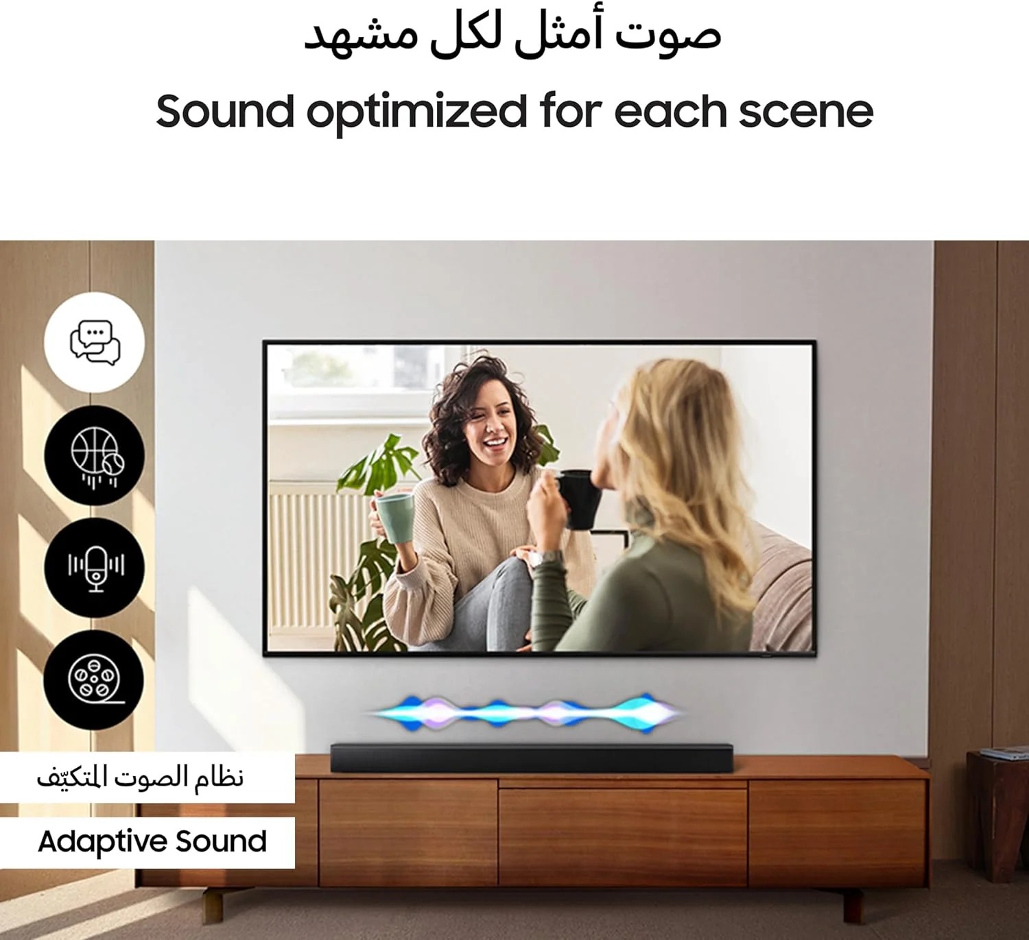 ساندبار سری B سامسونگ، B650D، 3.1 کانال، ساب ووفر، Dolby Audio/DTS Virtual:X، بلندگوی مرکزی داخلی، صدای تطبیقی، HW-B650D/ZN (نسخه امارات 2024)