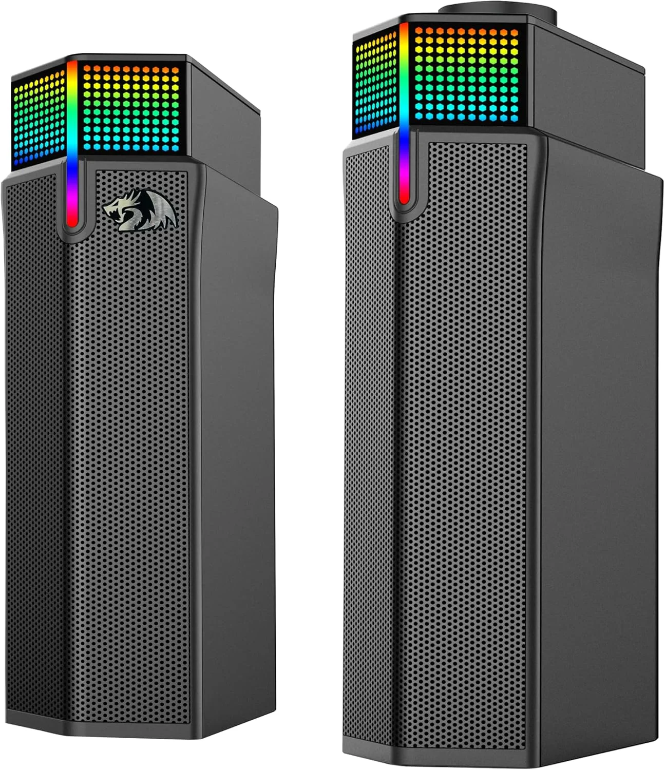 اسپیکر دسکتاپ بی سیم RGB رداگون GS511، ساندبار گیمینگ 2.0 PC با حالت BT 5.3/USB، طراحی دوگانه، صدای استریو غنی و باس، نور پس زمینه RGB و کنترل دکمه ای، تغذیه از طریق USB اسپیکر دسکتاپ بی سیم RGB رداگون GS511، ساندبار گیمینگ 2.0 PC با حالت BT 5.3/USB، طراحی دوگانه، صدای استریو غنی و باس، نور پس زمینه RGB و کنترل دکمه ای، تغذیه از طریق USB