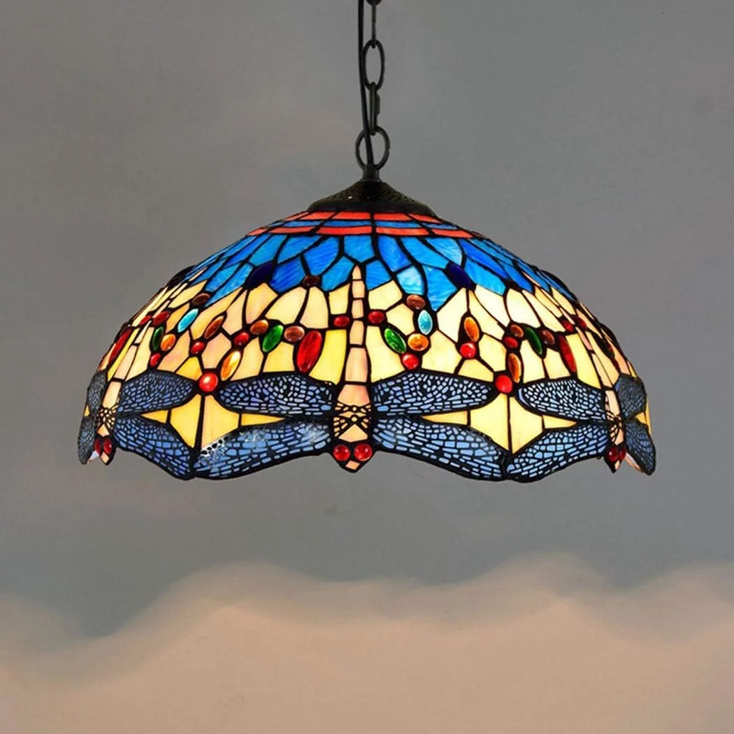 لوستر شیشه ای تیفانی، مناسب برای بار، رستوران، کافی شاپ، آویز، آبی روشن و زرد، لوستر هنری میناکاری شده، مناسب برای بار، رستوران، لامپ لعاب دار لوستر شیشه ای تیفانی، مناسب برای بار، رستوران، کافی شاپ، آویز، آبی روشن و زرد، لوستر هنری میناکاری شده، مناسب برای بار، رستوران، لامپ لعاب دار