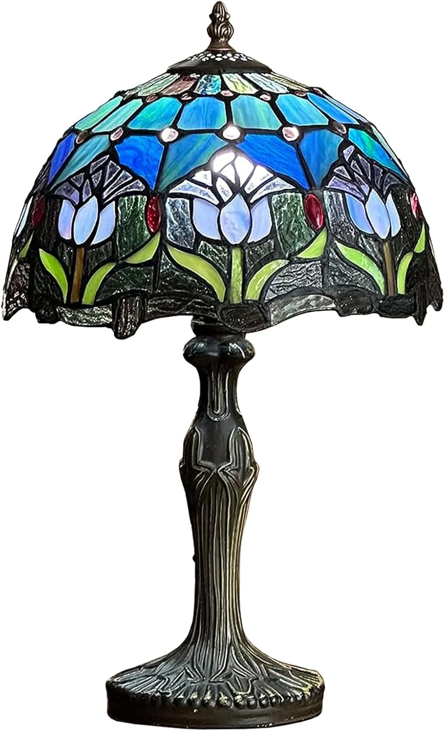 چراغ رومیزی تیفانی، مدل لاله، چراغ شیشه ای رنگی، چراغ مطالعه کنار تخت، 30x30x45 سانتی متر، چراغ رومیزی عتیقه، پایه آلیاژ روی، دکور اتاق خواب، اتاق نشیمن، اتاق مطالعه، نورپردازی اداری چراغ رومیزی تیفانی، مدل لاله، چراغ شیشه ای رنگی، چراغ مطالعه کنار تخت، 30x30x45 سانتی متر، چراغ رومیزی عتیقه، پایه آلیاژ روی، دکور اتاق خواب، اتاق نشیمن، اتاق مطالعه، نورپردازی اداری