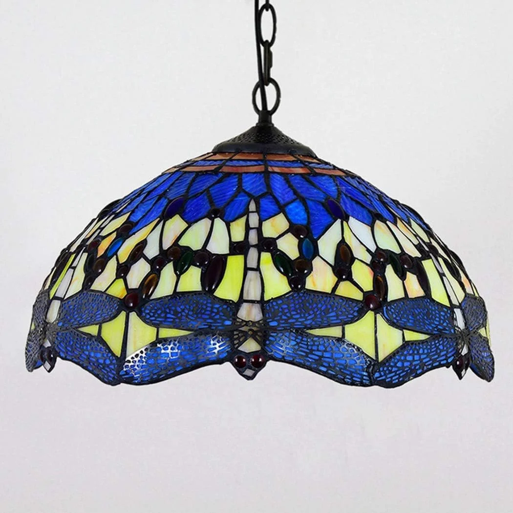 لوستر شیشه ای تیفانی، مناسب برای بار، رستوران، کافی شاپ، آویز، آبی روشن و زرد، لوستر هنری میناکاری شده، مناسب برای بار، رستوران، لامپ لعاب دار لوستر شیشه ای تیفانی، مناسب برای بار، رستوران، کافی شاپ، آویز، آبی روشن و زرد، لوستر هنری میناکاری شده، مناسب برای بار، رستوران، لامپ لعاب دار