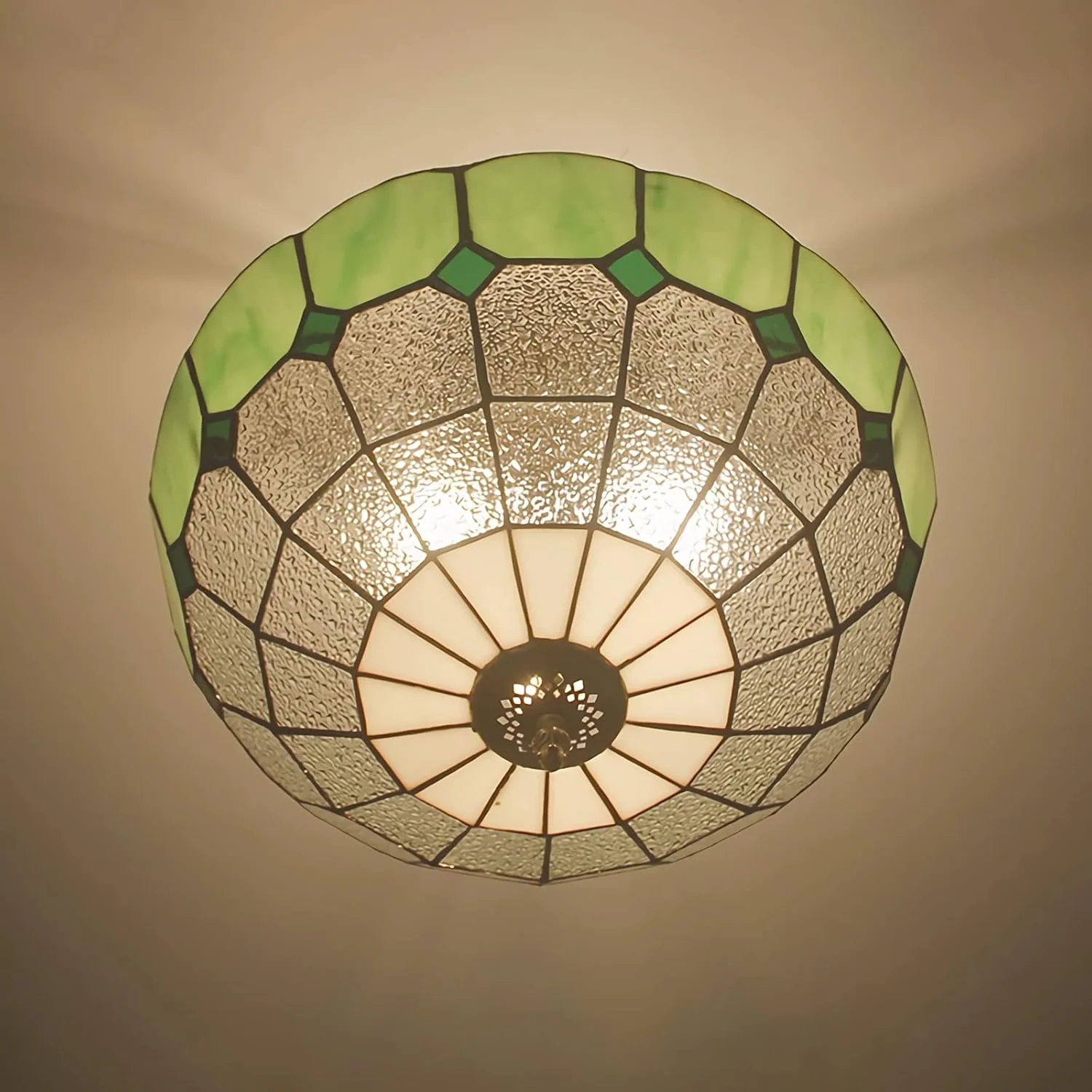 چراغ آویز سقفی شیشه ای رنگی به سبک تیفانی، سبز، مناسب اتاق نشیمن، اتاق خواب، ناهارخوری، آشپزخانه، راهرو، 30 سانتی متر، 40 سانتی متر چراغ آویز سقفی شیشه ای رنگی به سبک تیفانی، سبز، مناسب اتاق نشیمن، اتاق خواب، ناهارخوری، آشپزخانه، راهرو، 30 سانتی متر، 40 سانتی متر