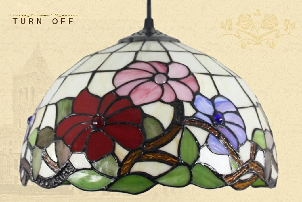 چراغ آویز تیفانی، چراغ شیشه ای رنگی دست ساز مدل نیلوفر صبحگاهی مناسب اتاق خواب، دفتر کار، رستوران، کافه، 40 سانتی متر چراغ آویز تیفانی، چراغ شیشه ای رنگی دست ساز مدل نیلوفر صبحگاهی مناسب اتاق خواب، دفتر کار، رستوران، کافه، 40 سانتی متر