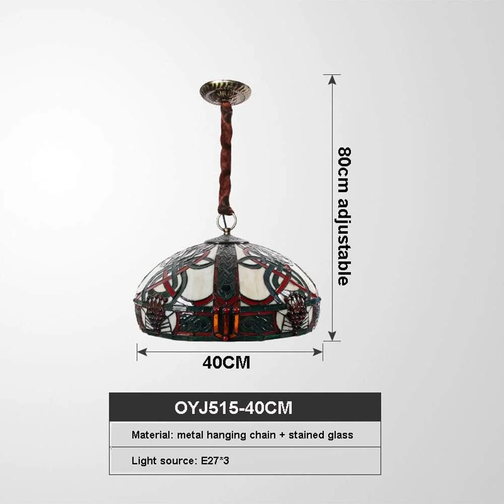 چراغ سقفی به سبک تیفانی، سایه شیشه ای رنگی 16 اینچی، 3 چراغ، آویز LED رمانتیک و قدیمی برای اتاق خواب، اتاق نشیمن، اتاق غذاخوری، A چراغ سقفی به سبک تیفانی، سایه شیشه ای رنگی 16 اینچی، 3 چراغ، آویز LED رمانتیک و قدیمی برای اتاق خواب، اتاق نشیمن، اتاق غذاخوری، A
