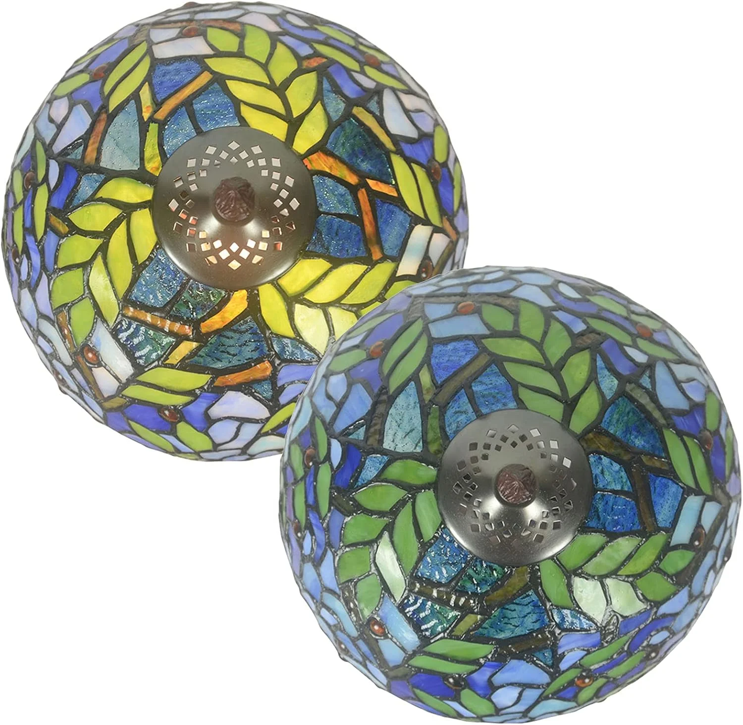 چراغ آویز تیفانی طرح گل ویستریا، آویز شیشه رنگی، 12 اینچ، E27، تک لامپ، لوستر، چراغ آویز سقفی مناسب برای آشپزخانه، جزیره، اتاق غذاخوری، اتاق نشیمن چراغ آویز تیفانی طرح گل ویستریا، آویز شیشه رنگی، 12 اینچ، E27، تک لامپ، لوستر، چراغ آویز سقفی مناسب برای آشپزخانه، جزیره، اتاق غذاخوری، اتاق نشیمن