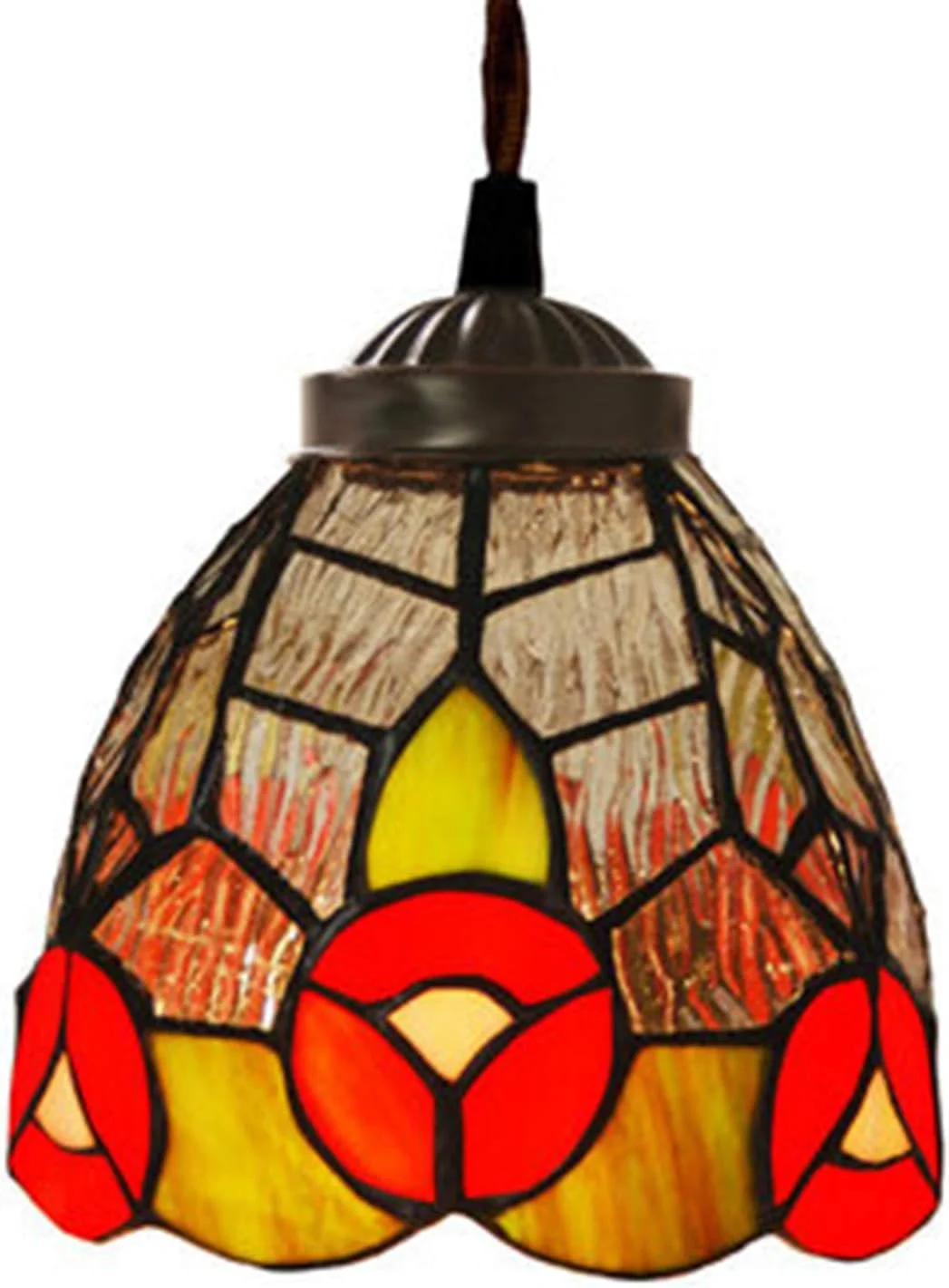 چراغ آویز تیفانی، گل قرمز، شیشه رنگی، آویز 6 اینچی E27، لوستر، چراغ های آویز سقفی، مناسب برای جزیره آشپزخانه، اتاق غذاخوری چراغ آویز تیفانی، گل قرمز، شیشه رنگی، آویز 6 اینچی E27، لوستر، چراغ های آویز سقفی، مناسب برای جزیره آشپزخانه، اتاق غذاخوری