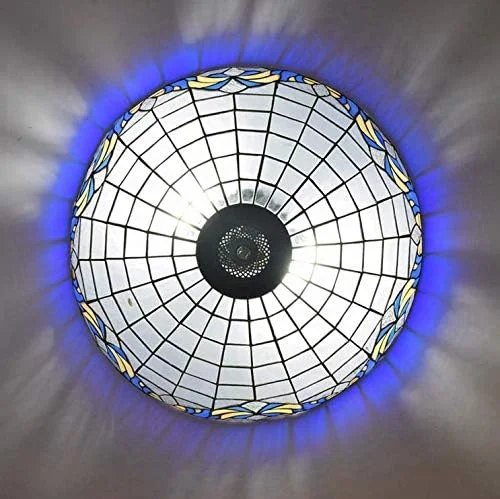 لوستر آویز سه شاخه طرح تیفانی، شیشه رنگی، طرح دایره های هنری، عرض 56 سانتی متر، مناسب برای اتاق ناهارخوری، جزیره آشپزخانه، کافه و بار لوستر آویز سه شاخه طرح تیفانی، شیشه رنگی، طرح دایره های هنری، عرض 56 سانتی متر، مناسب برای اتاق ناهارخوری، جزیره آشپزخانه، کافه و بار