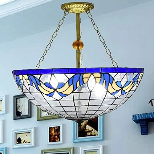 لوستر آویز سه شاخه طرح تیفانی، شیشه رنگی، طرح دایره های هنری، عرض 56 سانتی متر، مناسب برای اتاق ناهارخوری، جزیره آشپزخانه، کافه و بار لوستر آویز سه شاخه طرح تیفانی، شیشه رنگی، طرح دایره های هنری، عرض 56 سانتی متر، مناسب برای اتاق ناهارخوری، جزیره آشپزخانه، کافه و بار