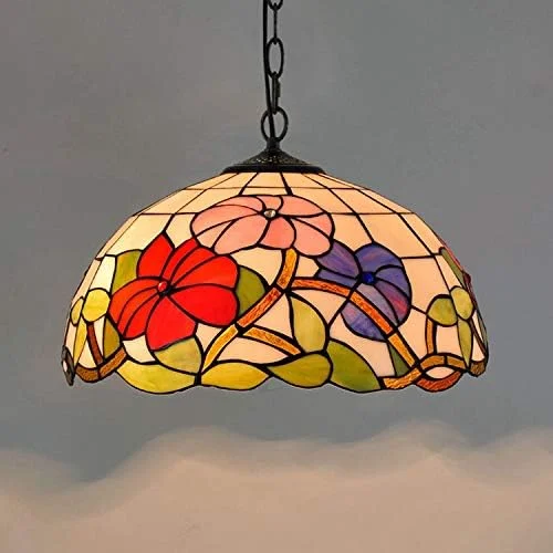 چراغ آویز به سبک تیفانی 16 اینچی، چراغ آویز گل نیلوفر، چراغ آویز شیشه ای رنگی، مناسب اتاق خواب، اتاق نشیمن، سالن غذاخوری، راهرو، بالکن، نورپردازی هنری داخلی سقفی چراغ آویز به سبک تیفانی 16 اینچی، چراغ آویز گل نیلوفر، چراغ آویز شیشه ای رنگی، مناسب اتاق خواب، اتاق نشیمن، سالن غذاخوری، راهرو، بالکن، نورپردازی هنری داخلی سقفی