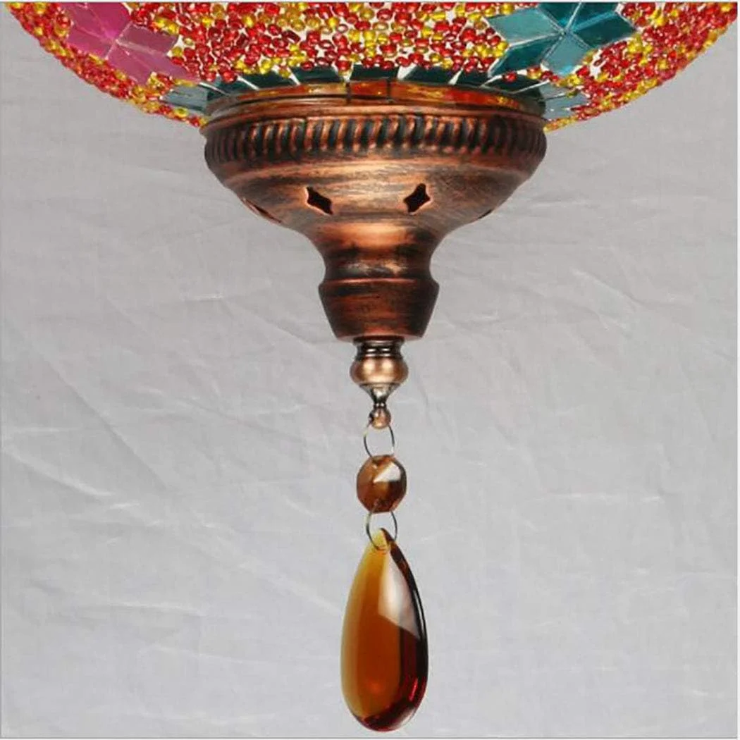 چراغ آویز به سبک تیفانی، چراغ آویز سقفی دست ساز موزاییکی شیشه ای به سبک مراکشی ترکی چراغ آویز به سبک تیفانی، چراغ آویز سقفی دست ساز موزاییکی شیشه ای به سبک مراکشی ترکی