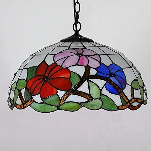 چراغ آویز به سبک تیفانی 16 اینچی، چراغ آویز گل نیلوفر، چراغ آویز شیشه ای رنگی، مناسب اتاق خواب، اتاق نشیمن، سالن غذاخوری، راهرو، بالکن، نورپردازی هنری داخلی سقفی چراغ آویز به سبک تیفانی 16 اینچی، چراغ آویز گل نیلوفر، چراغ آویز شیشه ای رنگی، مناسب اتاق خواب، اتاق نشیمن، سالن غذاخوری، راهرو، بالکن، نورپردازی هنری داخلی سقفی