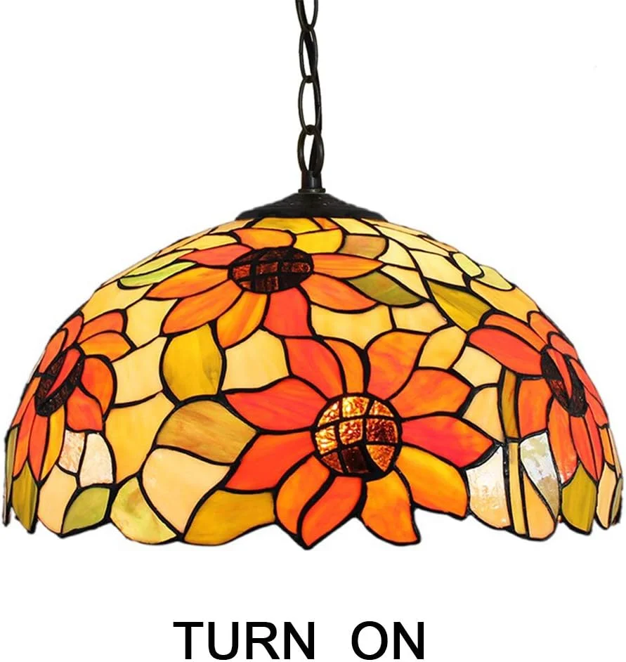 چراغ آویز به سبک تیفانی، لوستر شیشه ای رنگی هنری رترو، لوستر دکوراسیون گل به سبک روستایی، چراغ آویز اتاق خواب، اتاق نشیمن، اتاق غذاخوری، ایوان، راهرو، بالکن، چراغ های بار 16 اینچی چراغ آویز به سبک تیفانی، لوستر شیشه ای رنگی هنری رترو، لوستر دکوراسیون گل به سبک روستایی، چراغ آویز اتاق خواب، اتاق نشیمن، اتاق غذاخوری، ایوان، راهرو، بالکن، چراغ های بار 16 اینچی