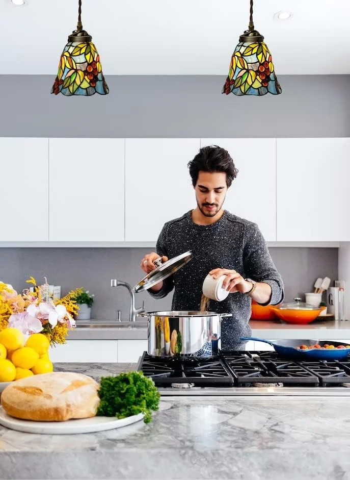 چراغ آویز انگوری مینیاتوری 7 اینچی به سبک تیفانی، چراغ های آویز دست ساز پاستورال، لوستر شیشه ای رنگی وینتیج برای راهرو اتاق غذاخوری چراغ آویز انگوری مینیاتوری 7 اینچی به سبک تیفانی، چراغ های آویز دست ساز پاستورال، لوستر شیشه ای رنگی وینتیج برای راهرو اتاق غذاخوری