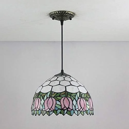 لوستر آویز تیفانی 30 سانتی متری، لوستر وینتیج، چراغ آویز شیشه ای رنگی برای اتاق خواب، اتاق مطالعه، اتاق غذاخوری، اتاق نشیمن، هتل، بار، کلوپ سطح بالا لوستر آویز تیفانی 30 سانتی متری، لوستر وینتیج، چراغ آویز شیشه ای رنگی برای اتاق خواب، اتاق مطالعه، اتاق غذاخوری، اتاق نشیمن، هتل، بار، کلوپ سطح بالا
