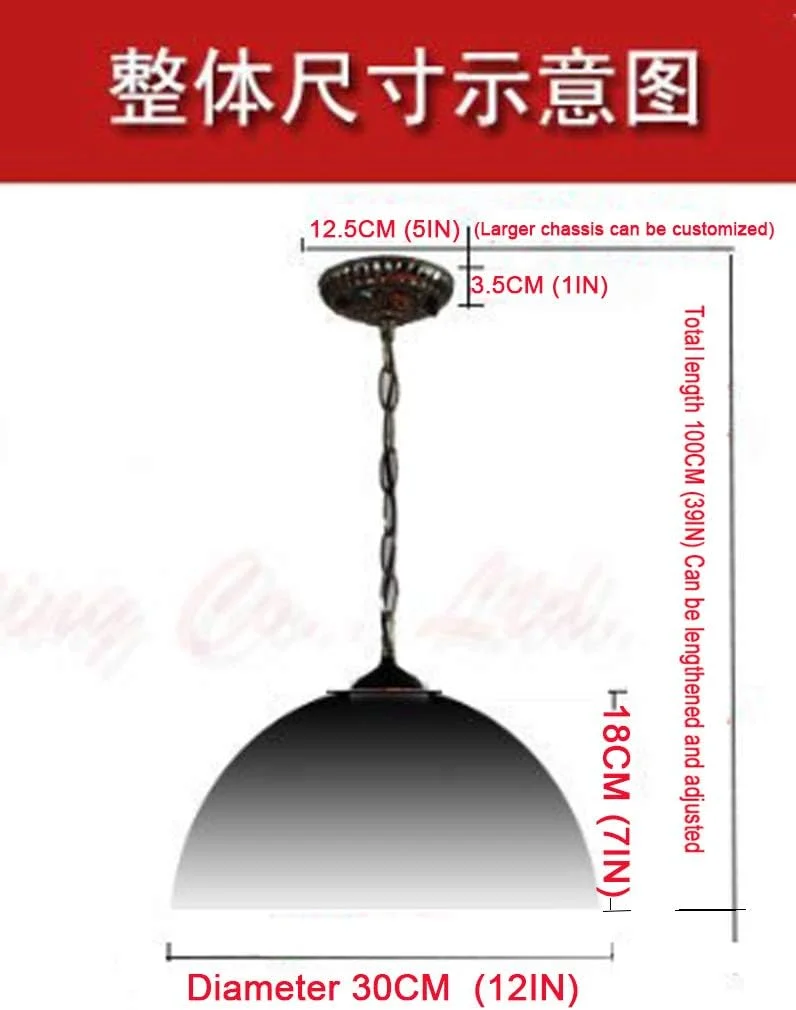 لوستر آویز تیفانی 30 سانتی متری، لوستر وینتیج، چراغ آویز شیشه ای رنگی برای اتاق خواب، اتاق مطالعه، اتاق غذاخوری، اتاق نشیمن، هتل، بار، کلوپ سطح بالا لوستر آویز تیفانی 30 سانتی متری، لوستر وینتیج، چراغ آویز شیشه ای رنگی برای اتاق خواب، اتاق مطالعه، اتاق غذاخوری، اتاق نشیمن، هتل، بار، کلوپ سطح بالا