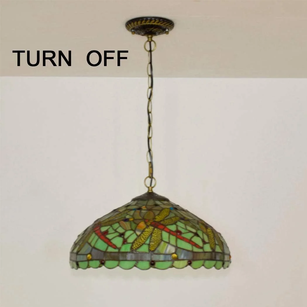 چراغ آویز تیفانی، طراحی وینتیج، لوستر شیشه رنگی، مناسب اتاق نشیمن، اتاق غذاخوری، ایوان، راهرو، بالکن، چراغ آویز سقفی E27، روشنایی 16 اینچ چراغ آویز تیفانی، طراحی وینتیج، لوستر شیشه رنگی، مناسب اتاق نشیمن، اتاق غذاخوری، ایوان، راهرو، بالکن، چراغ آویز سقفی E27، روشنایی 16 اینچ