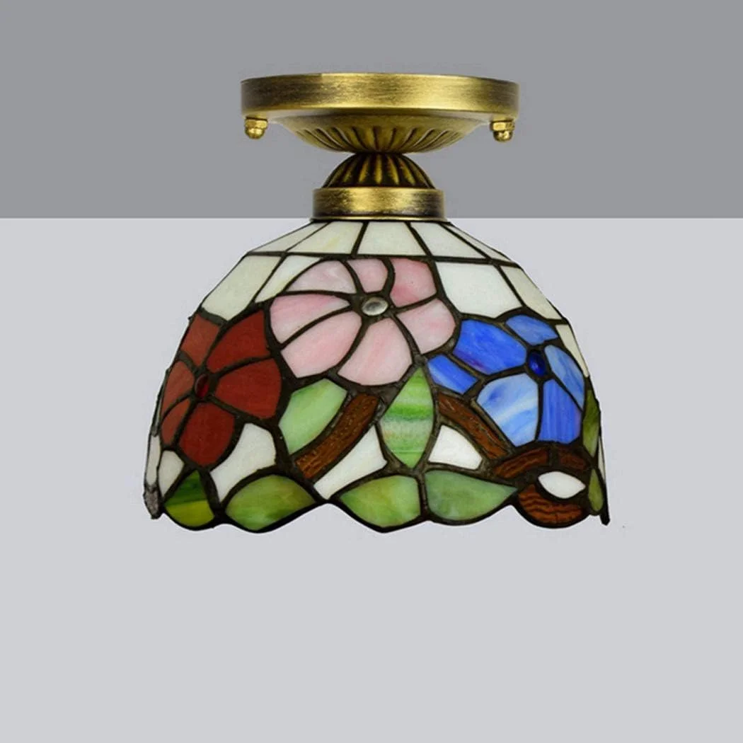 چراغ سقفی طرح تیفانی گل نیلوفر صبحگاهی، روشنایی سقفی شیشه ای دست ساز به سبک روستایی، چراغ سقفی روکار برای اتاق خواب یا ایوان، 20 سانتی متر چراغ سقفی طرح تیفانی گل نیلوفر صبحگاهی، روشنایی سقفی شیشه ای دست ساز به سبک روستایی، چراغ سقفی روکار برای اتاق خواب یا ایوان، 20 سانتی متر
