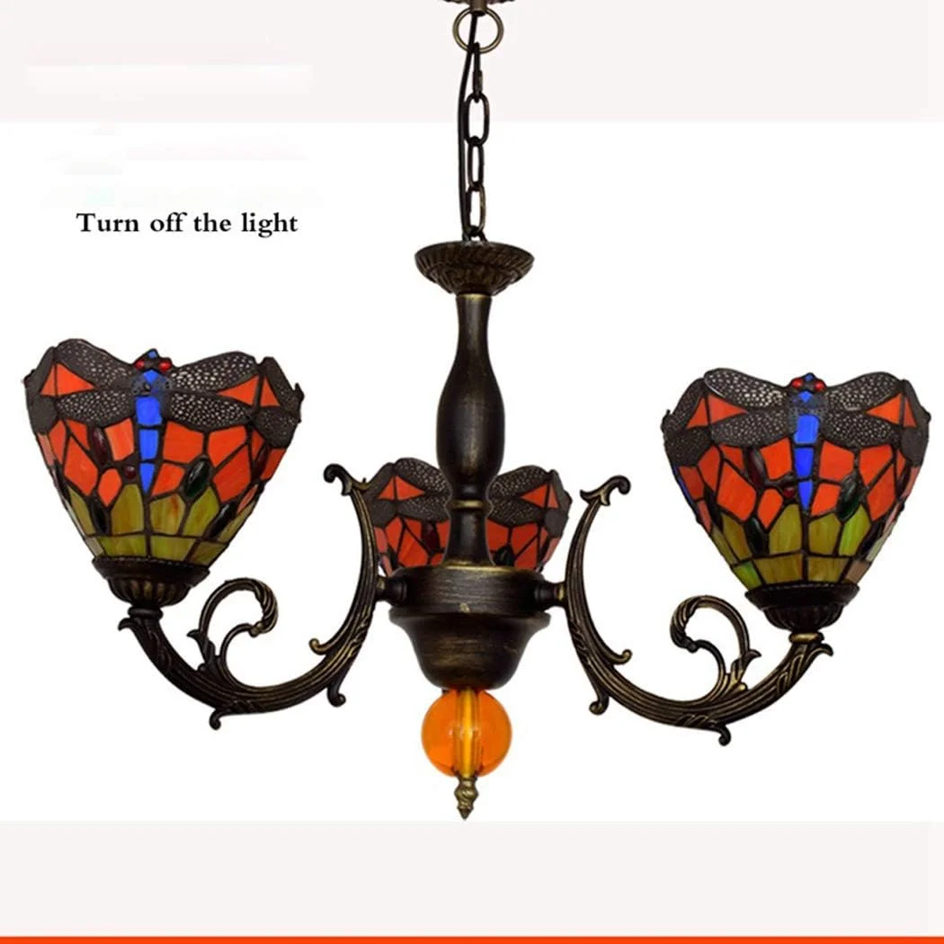 لوستر آویز طرح تیفانی مدل سنجاقک، لوستر با شیشه رنگی 6 اینچی، چراغ آویز 3/5 شاخه، مناسب برای اتاق خواب، اتاق نشیمن، اتاق غذاخوری، ویلا، سرپیچ E27، 3 لامپه لوستر آویز طرح تیفانی مدل سنجاقک، لوستر با شیشه رنگی 6 اینچی، چراغ آویز 3/5 شاخه، مناسب برای اتاق خواب، اتاق نشیمن، اتاق غذاخوری، ویلا، سرپیچ E27، 3 لامپه