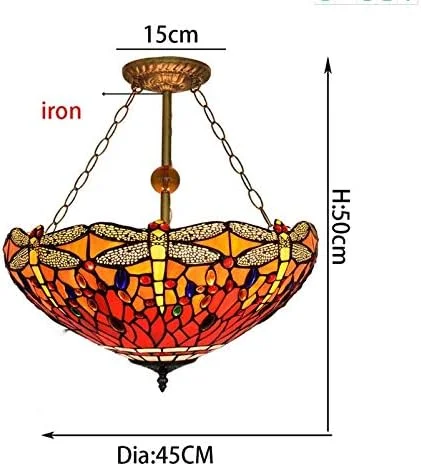 لوستر آویز سقفی به سبک تیفانی، عرض 45 سانتی متر، شیشه رنگی سبز نارنجی طرح سنجاقک، دکوراسیون عتیقه و قدیمی، 3 چراغ مناسب اتاق بازی، نشیمن، غذاخوری و آشپزخانه، هدیه لوستر آویز سقفی به سبک تیفانی، عرض 45 سانتی متر، شیشه رنگی سبز نارنجی طرح سنجاقک، دکوراسیون عتیقه و قدیمی، 3 چراغ مناسب اتاق بازی، نشیمن، غذاخوری و آشپزخانه، هدیه