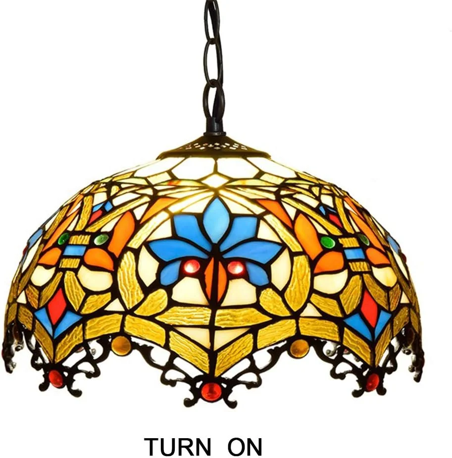 چراغ آویز تیفانی، لوستر باروک اروپایی، چراغ آویز خلاقانه رترو، شیشه رنگی دوست داشتنی، لوستر توخالی اتاق نشیمن، اتاق غذاخوری، ایوان، راهرو، بالکن، چراغ بار 12 اینچی چراغ آویز تیفانی، لوستر باروک اروپایی، چراغ آویز خلاقانه رترو، شیشه رنگی دوست داشتنی، لوستر توخالی اتاق نشیمن، اتاق غذاخوری، ایوان، راهرو، بالکن، چراغ بار 12 اینچی