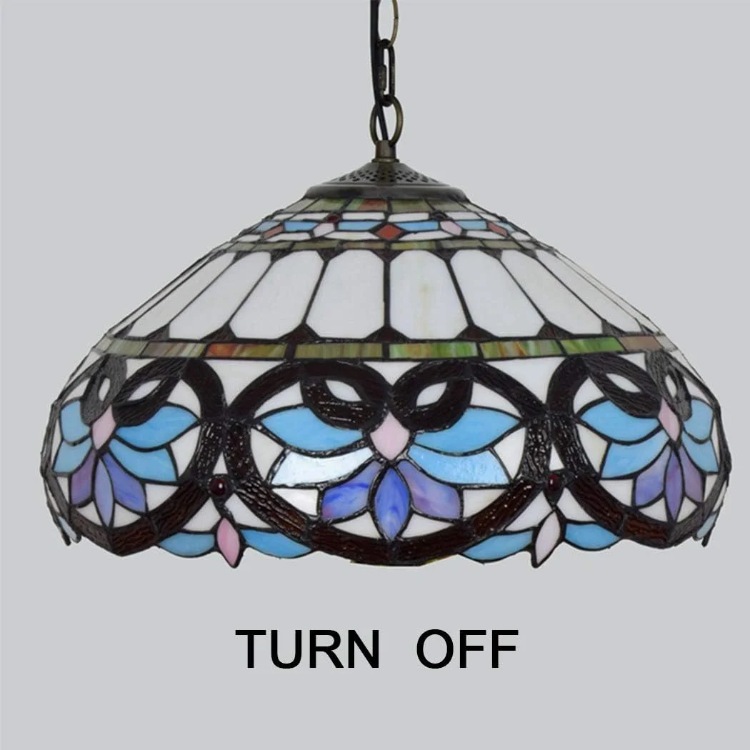 چراغ آویز تیفانی 16 اینچی، لوستر باروک اروپایی، چراغ آویز خلاقانه و گرم، شیشه رنگی، مناسب اتاق نشیمن، اتاق غذاخوری، ایوان، راهرو، بالکن و بار چراغ آویز تیفانی 16 اینچی، لوستر باروک اروپایی، چراغ آویز خلاقانه و گرم، شیشه رنگی، مناسب اتاق نشیمن، اتاق غذاخوری، ایوان، راهرو، بالکن و بار