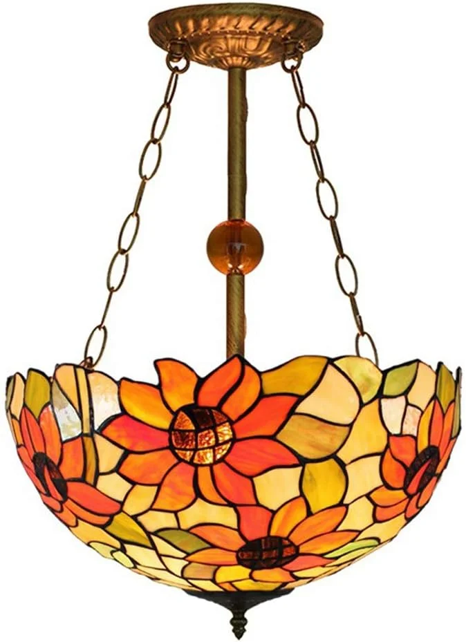 لوستر به سبک تیفانی، رمانتیک، طرح آفتابگردان، شیشه رنگی، چراغ سقفی چسبیده، چراغ آویز شیشه رنگی، چراغ سقفی نیمه چسبیده لوستر به سبک تیفانی، رمانتیک، طرح آفتابگردان، شیشه رنگی، چراغ سقفی چسبیده، چراغ آویز شیشه رنگی، چراغ سقفی نیمه چسبیده