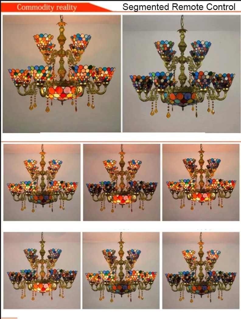 لوسترهای سبک تیفانی با 15 چراغ، آویز سقفی شیشه ای رنگی، چراغ آویز شیشه ای هنری 6 اینچی برای اتاق نشیمن، اتاق خواب، هتل، ویلا، E27، 40 وات لوسترهای سبک تیفانی با 15 چراغ، آویز سقفی شیشه ای رنگی، چراغ آویز شیشه ای هنری 6 اینچی برای اتاق نشیمن، اتاق خواب، هتل، ویلا، E27، 40 وات