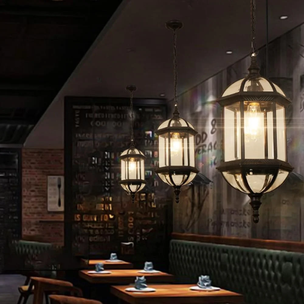 لوستر بزرگ فضای باز TCHAUSGZZD برای ایوان، نصب سقفی، برنزی عتیقه، ضد آب، چراغ آویز بیرونی، درب ورودی، خانه روستایی، چراغ آویز مشکی فانوسی برای آلاچیق، باغ، بالکن بیرونی (مشکی) لوستر بزرگ فضای باز TCHAUSGZZD برای ایوان، نصب سقفی، برنزی عتیقه، ضد آب، چراغ آویز بیرونی، درب ورودی، خانه روستایی، چراغ آویز مشکی فانوسی برای آلاچیق، باغ، بالکن بیرونی (مشکی)