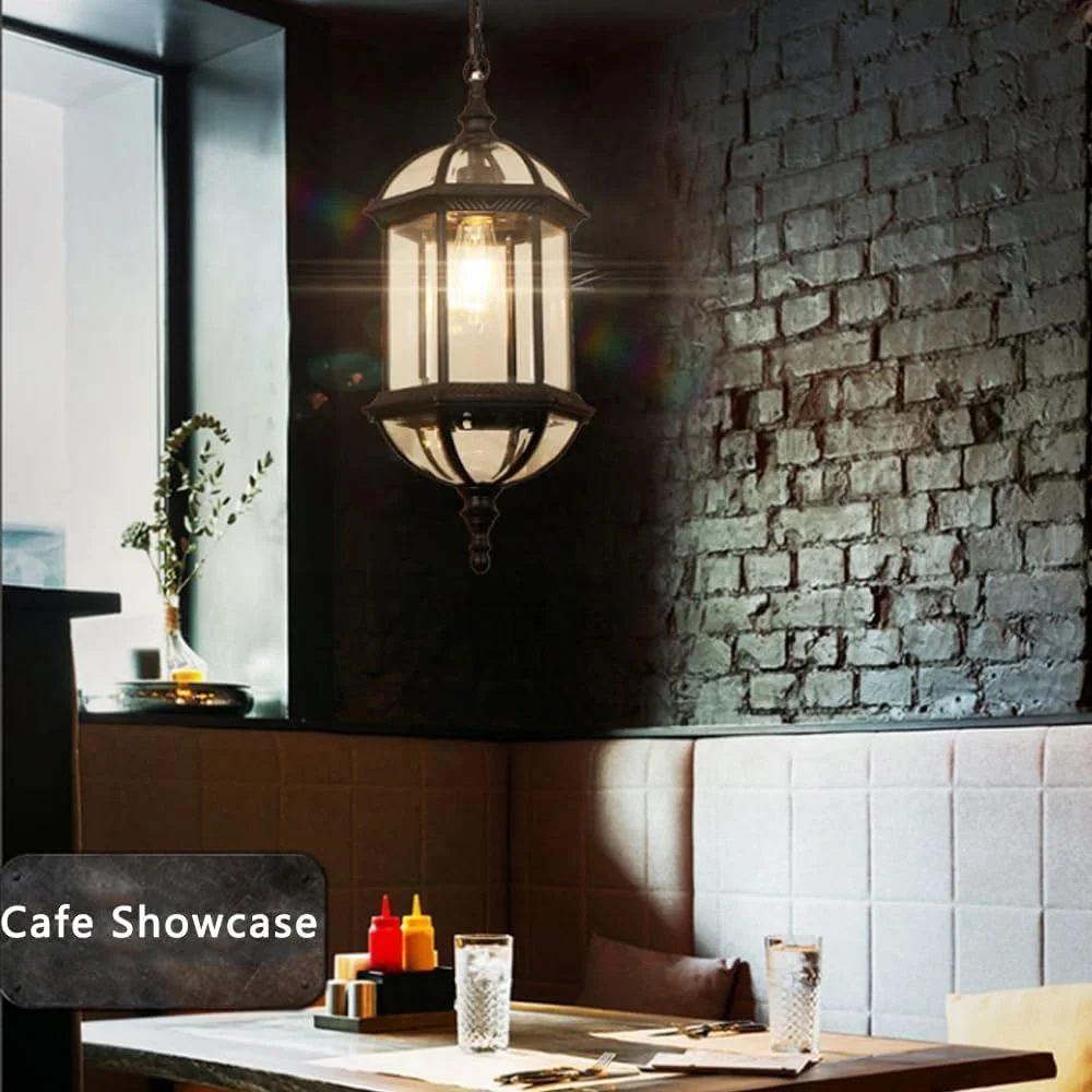 لوستر بزرگ فضای باز TCHAUSGZZD برای ایوان، نصب سقفی، برنزی عتیقه، ضد آب، چراغ آویز بیرونی، درب ورودی، خانه روستایی، چراغ آویز مشکی فانوسی برای آلاچیق، باغ، بالکن بیرونی (مشکی) لوستر بزرگ فضای باز TCHAUSGZZD برای ایوان، نصب سقفی، برنزی عتیقه، ضد آب، چراغ آویز بیرونی، درب ورودی، خانه روستایی، چراغ آویز مشکی فانوسی برای آلاچیق، باغ، بالکن بیرونی (مشکی)