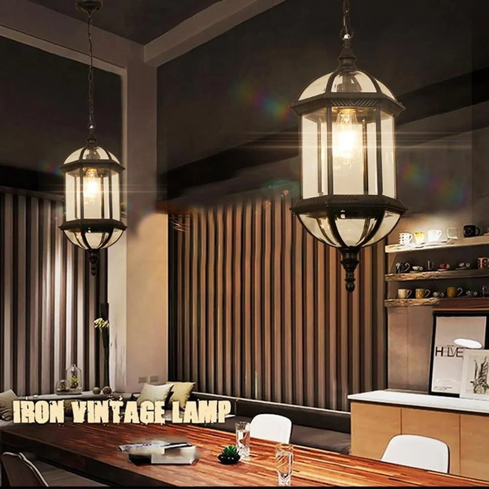 لوستر بزرگ فضای باز TCHAUSGZZD برای ایوان، نصب سقفی، برنزی عتیقه، ضد آب، چراغ آویز بیرونی، درب ورودی، خانه روستایی، چراغ آویز مشکی فانوسی برای آلاچیق، باغ، بالکن بیرونی (مشکی) لوستر بزرگ فضای باز TCHAUSGZZD برای ایوان، نصب سقفی، برنزی عتیقه، ضد آب، چراغ آویز بیرونی، درب ورودی، خانه روستایی، چراغ آویز مشکی فانوسی برای آلاچیق، باغ، بالکن بیرونی (مشکی)