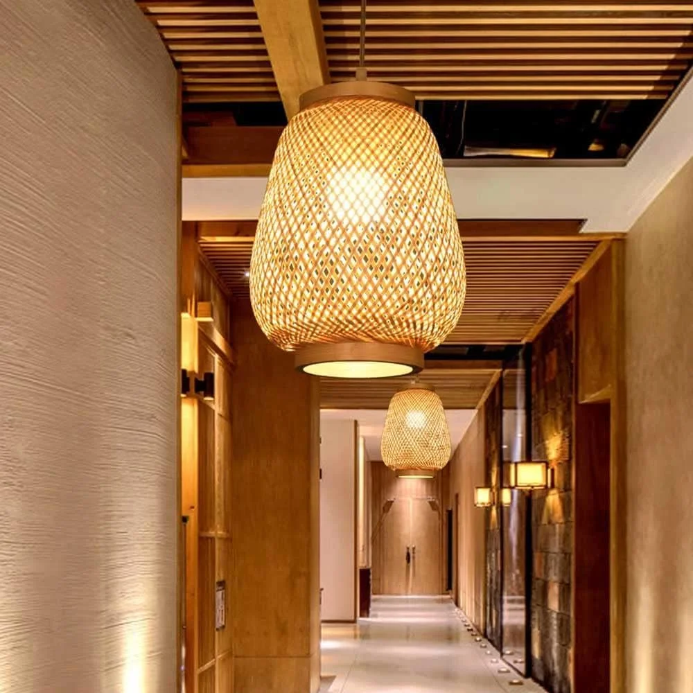 چراغ آویز چایخانه، آباژور دست ساز به سبک آسیای جنوب شرقی، لوسترهای بافته شده بژ، چراغ های سقفی حصیری رستوران، لوستر چراغ آویز چایخانه، آباژور دست ساز به سبک آسیای جنوب شرقی، لوسترهای بافته شده بژ، چراغ های سقفی حصیری رستوران، لوستر