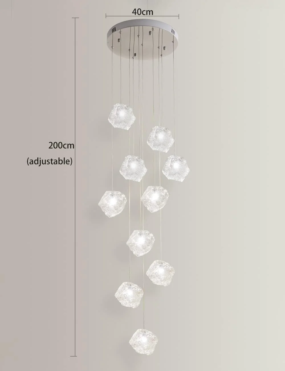 لوستر راه پله کریستالی حبابی، لوستر آویز سقفی بلند طرح قطره باران شفاف لوستر راه پله کریستالی حبابی، لوستر آویز سقفی بلند طرح قطره باران شفاف