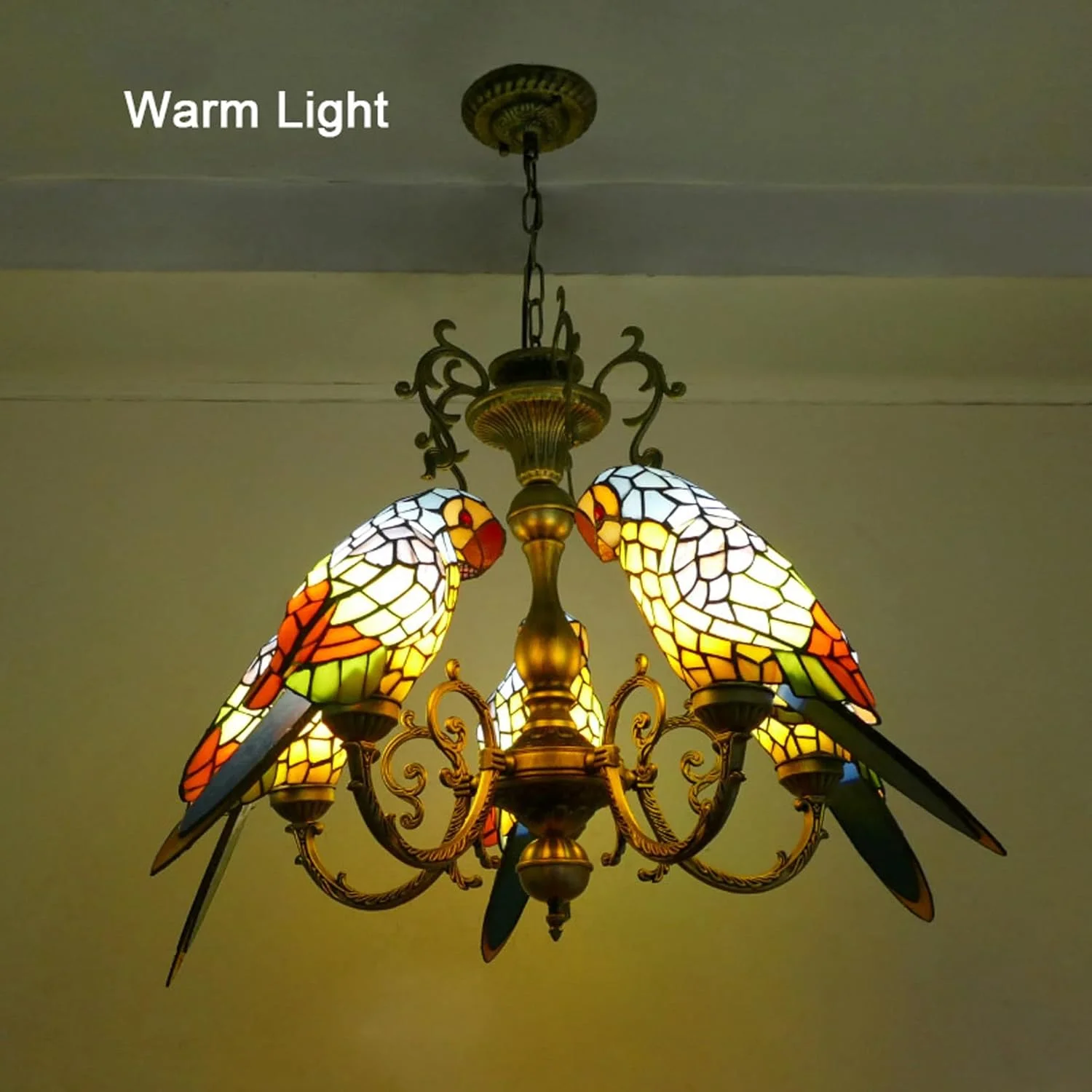لوستر 5-طوطی به سبک تیفانی، چراغ های آویز شیشه ای رنگی دست ساز، هنر اروپایی، چراغ آویز سقفی 5 شاخه مناسب برای اتاق نشیمن، اتاق خواب، جزیره آشپزخانه، کافه، بار لوستر 5-طوطی به سبک تیفانی، چراغ های آویز شیشه ای رنگی دست ساز، هنر اروپایی، چراغ آویز سقفی 5 شاخه مناسب برای اتاق نشیمن، اتاق خواب، جزیره آشپزخانه، کافه، بار