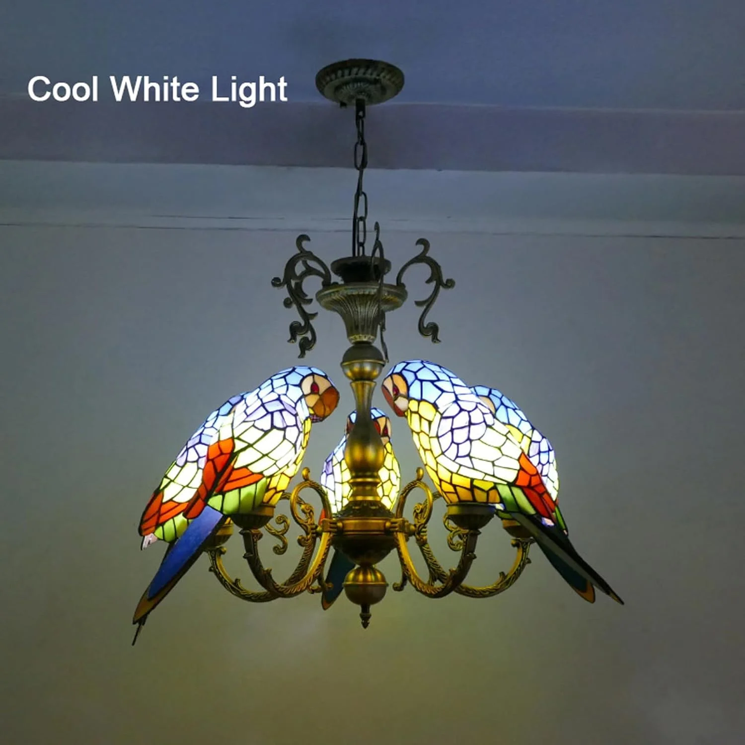لوستر 5-طوطی به سبک تیفانی، چراغ های آویز شیشه ای رنگی دست ساز، هنر اروپایی، چراغ آویز سقفی 5 شاخه مناسب برای اتاق نشیمن، اتاق خواب، جزیره آشپزخانه، کافه، بار لوستر 5-طوطی به سبک تیفانی، چراغ های آویز شیشه ای رنگی دست ساز، هنر اروپایی، چراغ آویز سقفی 5 شاخه مناسب برای اتاق نشیمن، اتاق خواب، جزیره آشپزخانه، کافه، بار