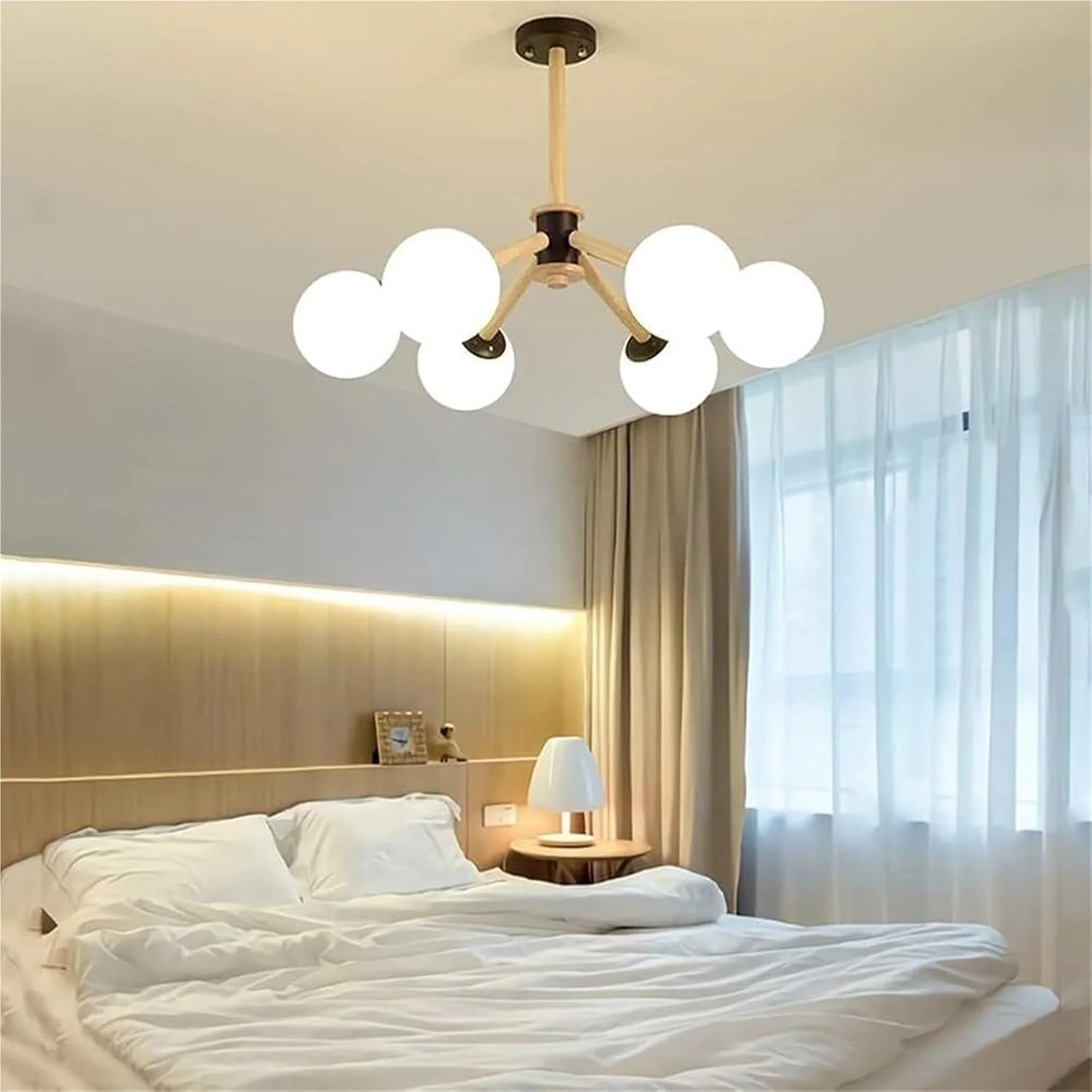 لوستر آویز اسپوتنیک 6 شاخه فلزی، مشکی، سبک مدرن اواسط قرن، روشنایی سقف عتیقه، چراغ سقفی لوستر آویز اسپوتنیک 6 شاخه فلزی، مشکی، سبک مدرن اواسط قرن، روشنایی سقف عتیقه، چراغ سقفی