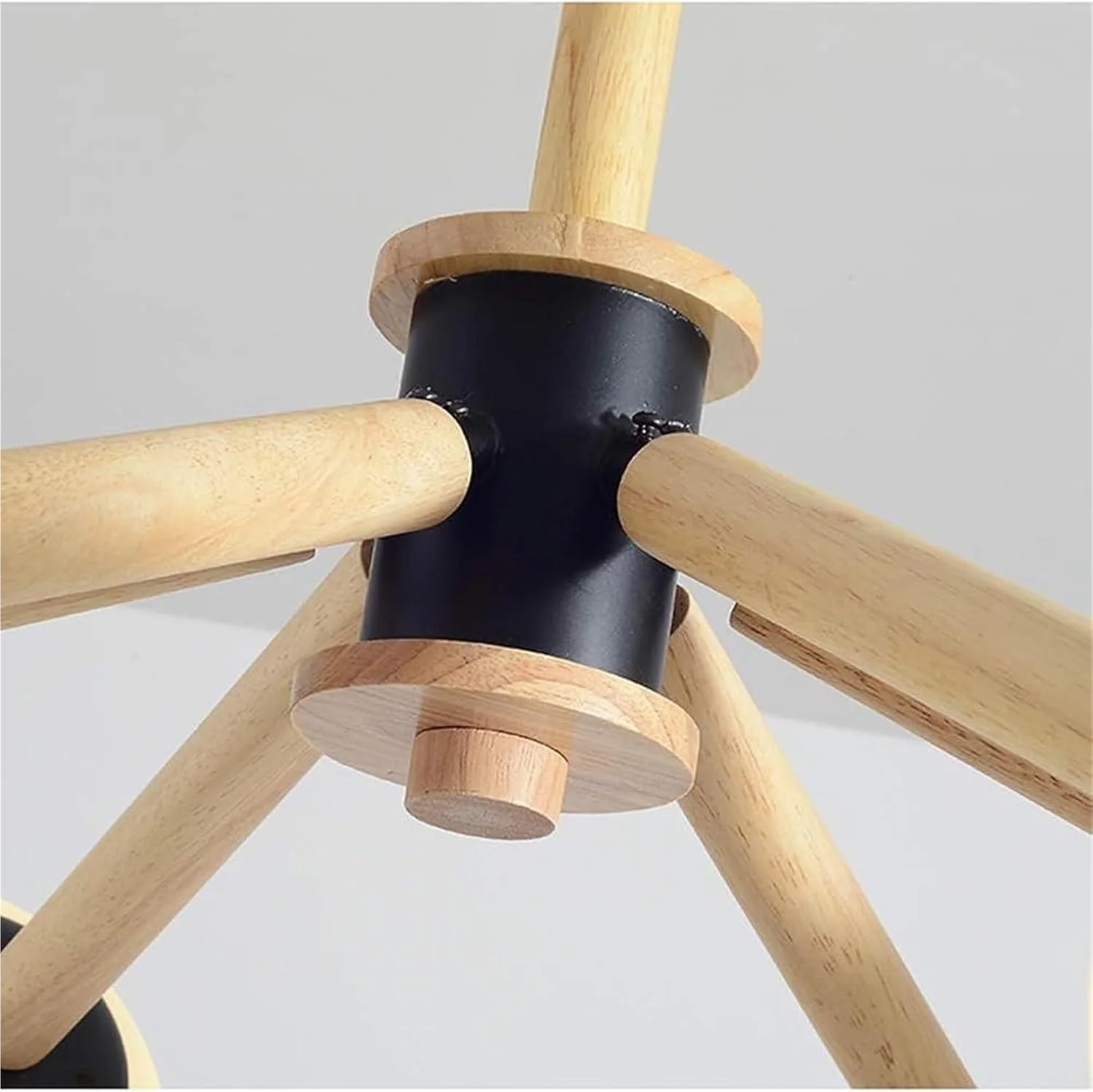 لوستر آویز اسپوتنیک 6 شاخه فلزی، مشکی، سبک مدرن اواسط قرن، روشنایی سقف عتیقه، چراغ سقفی لوستر آویز اسپوتنیک 6 شاخه فلزی، مشکی، سبک مدرن اواسط قرن، روشنایی سقف عتیقه، چراغ سقفی