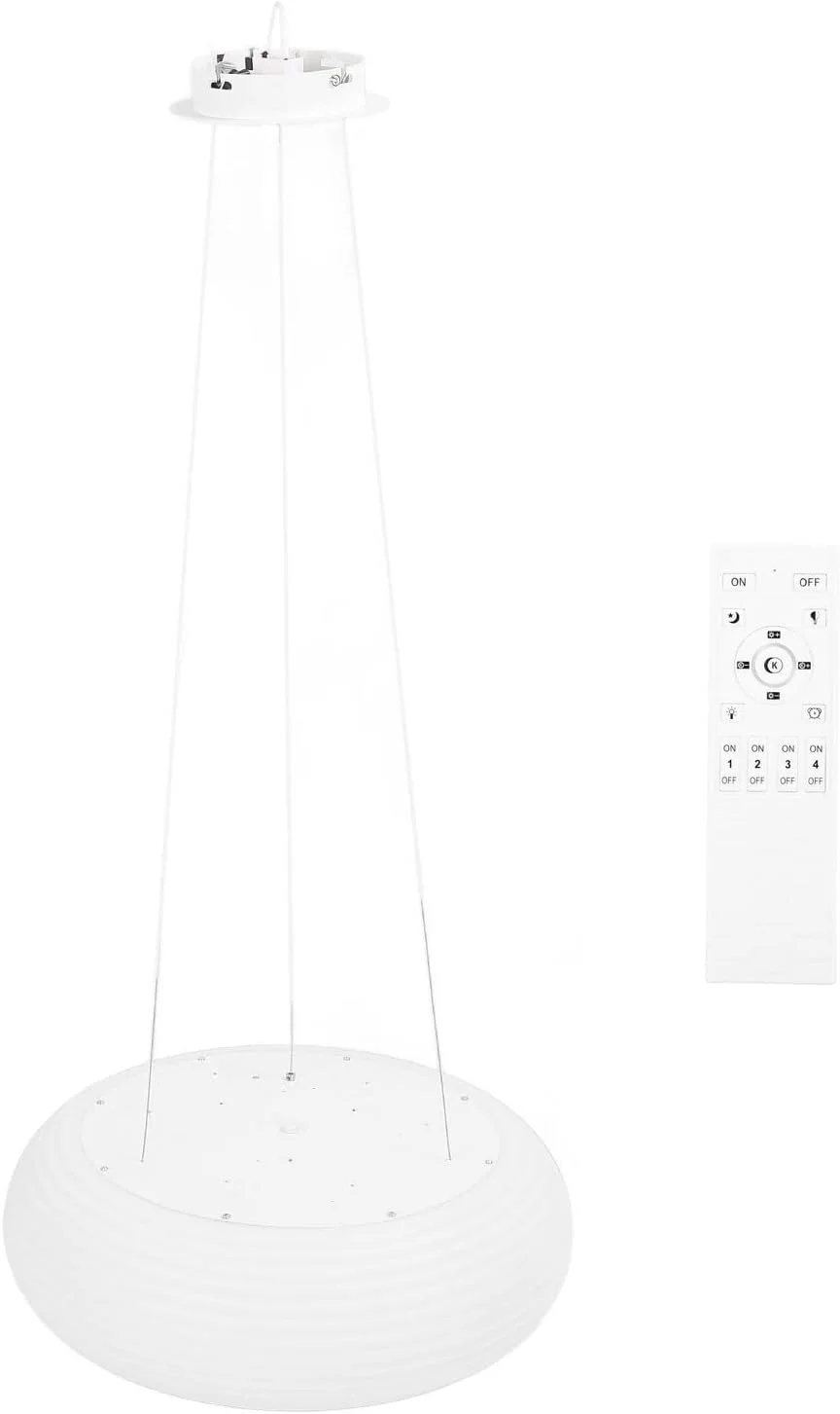 چراغ آویز مدرن با ارتفاع قابل تنظیم Spacnana، چراغ آویز با شید شیری رنگ و قابلیت تنظیم نور پیوسته با کنترل از راه دور برای اتاق غذاخوری، چراغ جزیره آشپزخانه، کافه چراغ آویز مدرن با ارتفاع قابل تنظیم Spacnana، چراغ آویز با شید شیری رنگ و قابلیت تنظیم نور پیوسته با کنترل از راه دور برای اتاق غذاخوری، چراغ جزیره آشپزخانه، کافه