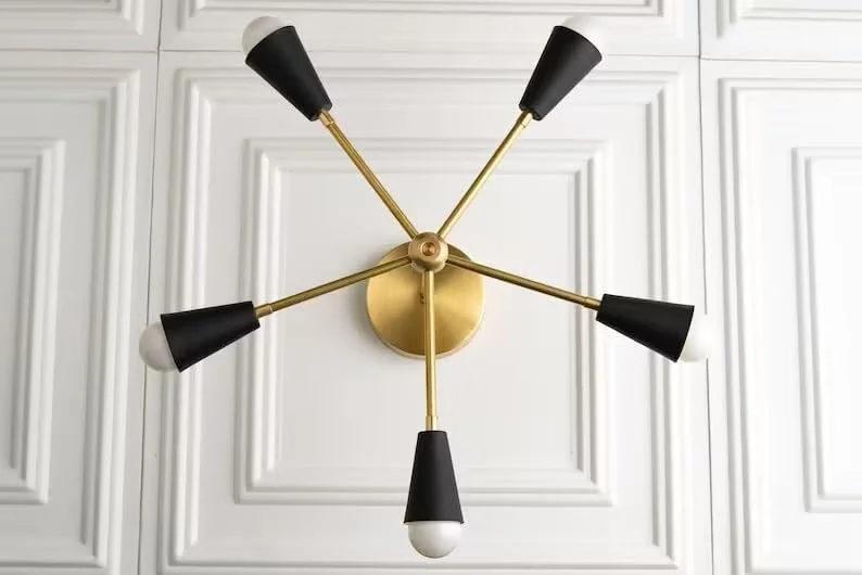 لوستر هندسی مدرن مدل گلد اسپوتنیک لوستر هندسی مدرن مدل گلد اسپوتنیک